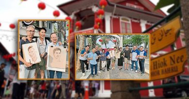 现身文化街“画进老街”活动-陈之财当模特儿添欢乐